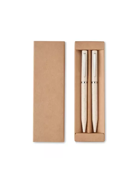 Wheat straw/ABS twist pen set PEAT
