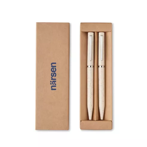 Wheat straw/ABS twist pen set PEAT