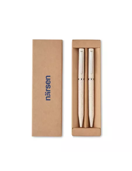 Wheat straw/ABS twist pen set PEAT