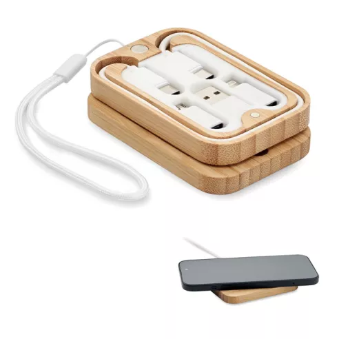 15W wireless charger in bamboo CHARGOO