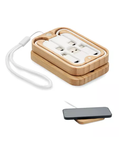 15W wireless charger in bamboo CHARGOO