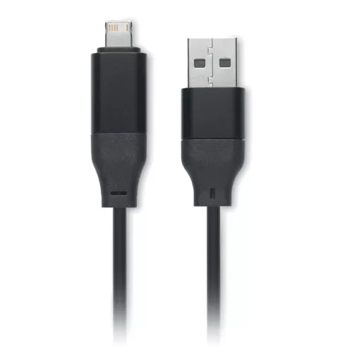 Key ring with 4 in 1 60W cable BULE