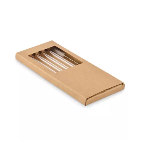 4 reusable glass straws GLAW