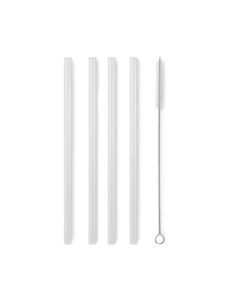 4 reusable glass straws GLAW