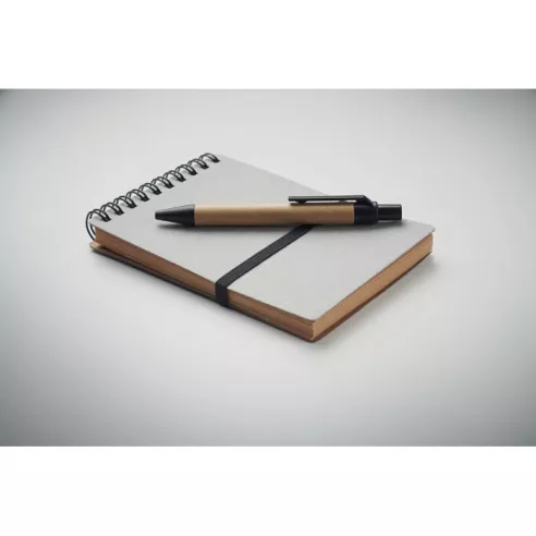 Recycled notebook with ball pen NOTIE