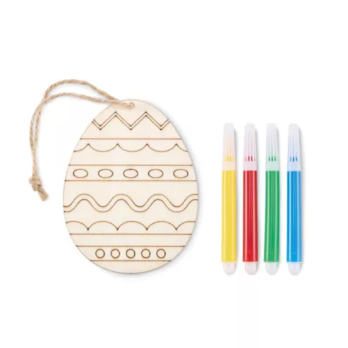 Wooden egg painting set DREGG