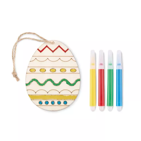 Wooden egg painting set DREGG