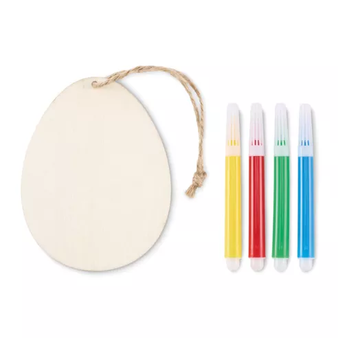 Wooden egg painting set DREGG