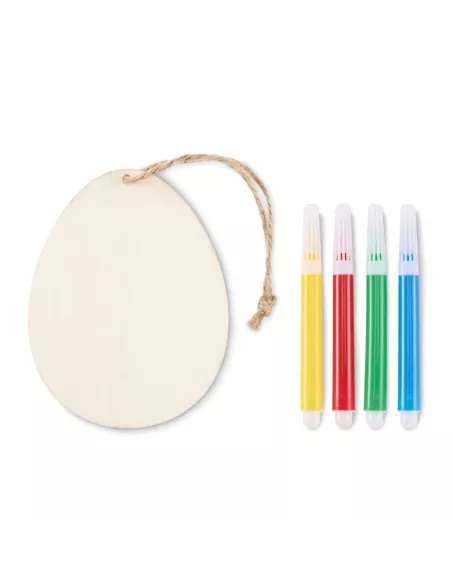 Wooden egg painting set DREGG