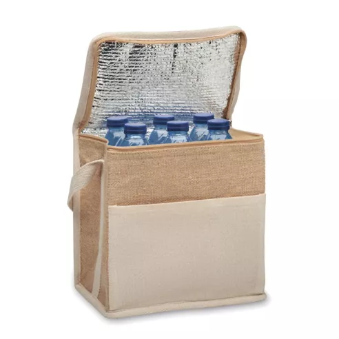 Jute and canvas cooler bag 3L LONA