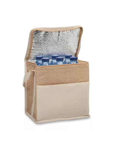 Jute and canvas cooler bag 3L LONA