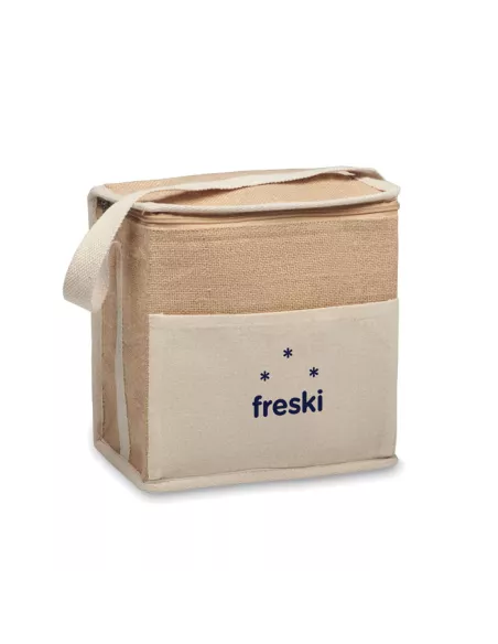 Jute and canvas cooler bag 3L LONA