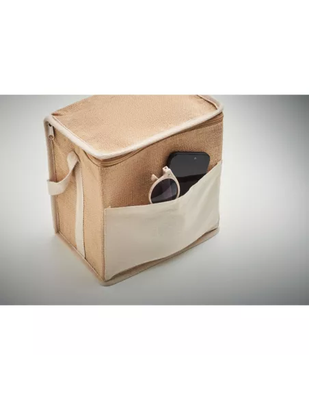Jute and canvas cooler bag 3L LONA