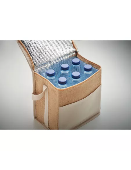 Jute and canvas cooler bag 3L LONA