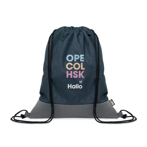 RPET PU drawstring bag 2 tone LIBAG
