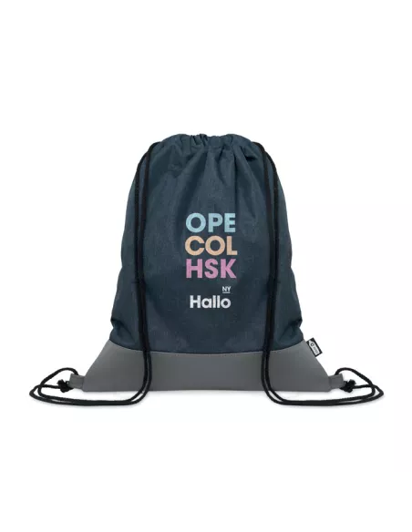 RPET PU drawstring bag 2 tone LIBAG