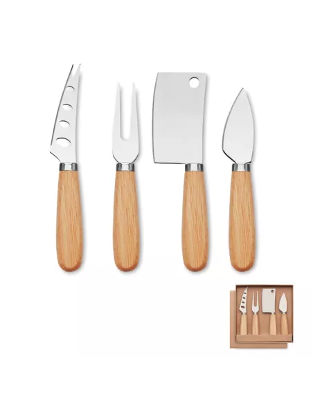 Set of 4 cheese knives CAMEMBERT