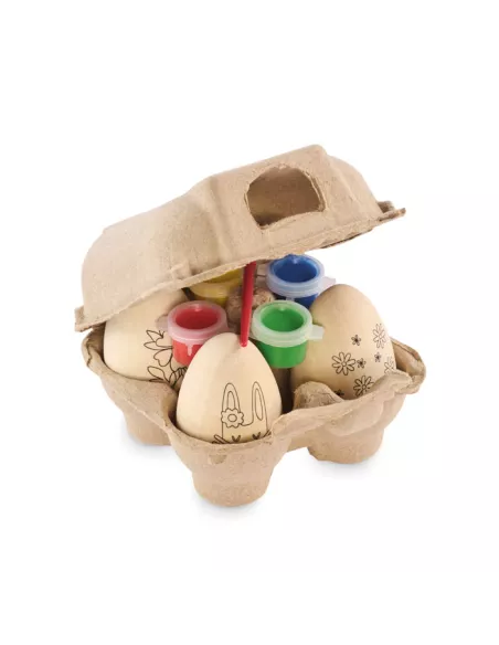 Wooden eggs painting set EISET