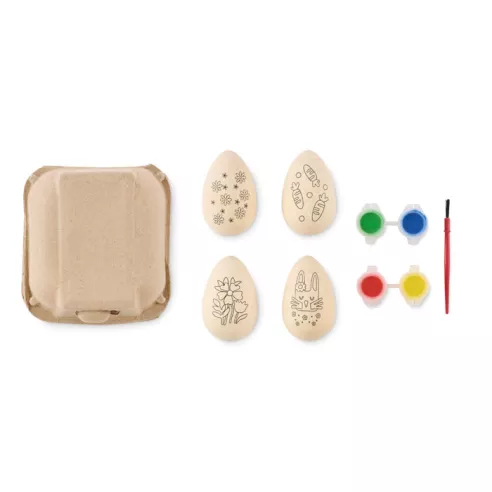 Wooden eggs painting set EISET