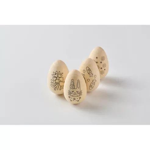 Wooden eggs painting set EISET