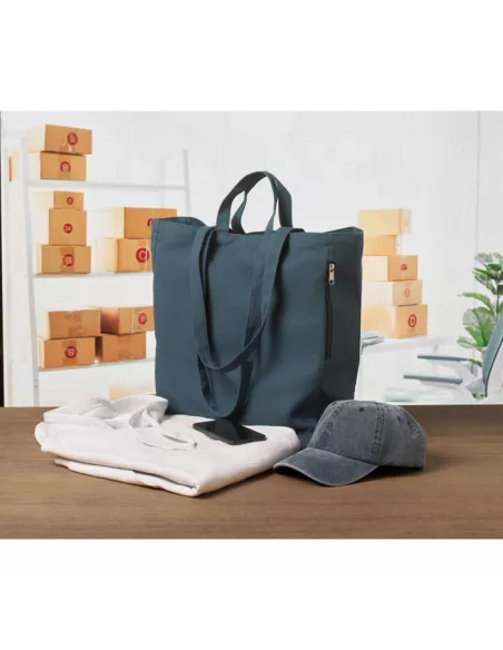 Recycled cotton shopping bag GAVE COLOUR