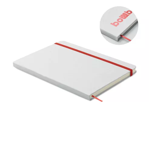 Libreta A5 con tapa de cartón ROUTE WHITE