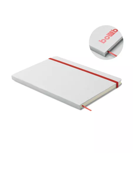 Libreta A5 con tapa de cartón ROUTE WHITE