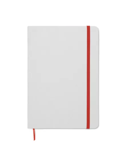 Libreta A5 con tapa de cartón ROUTE WHITE