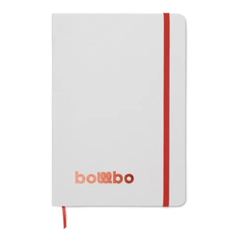 Libreta A5 con tapa de cartón ROUTE WHITE