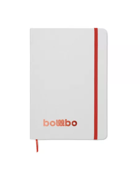 Libreta A5 con tapa de cartón ROUTE WHITE