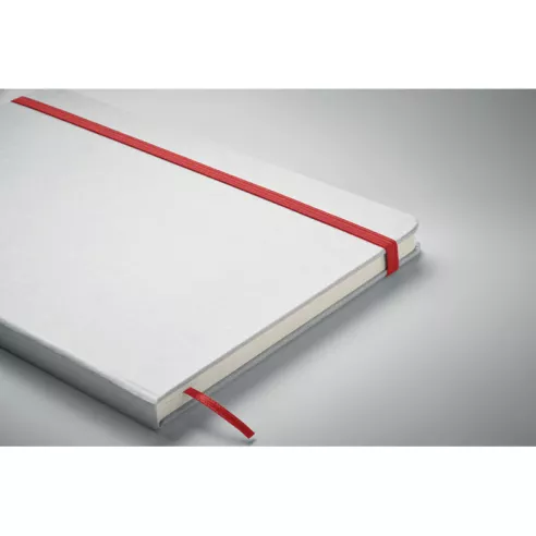Libreta A5 con tapa de cartón ROUTE WHITE