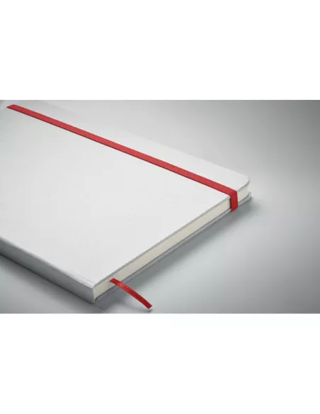 Libreta A5 con tapa de cartón ROUTE WHITE