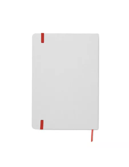 Libreta A5 con tapa de cartón ROUTE WHITE