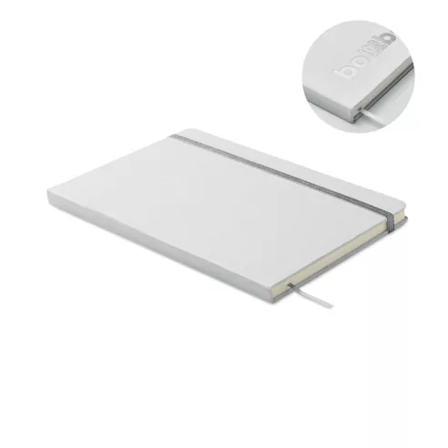 Libreta A5 con tapa de cartón ROUTE WHITE