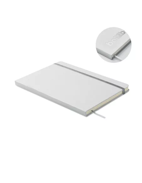 Libreta A5 con tapa de cartón ROUTE WHITE
