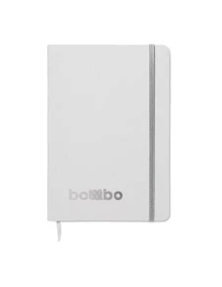 Libreta A5 con tapa de cartón ROUTE WHITE