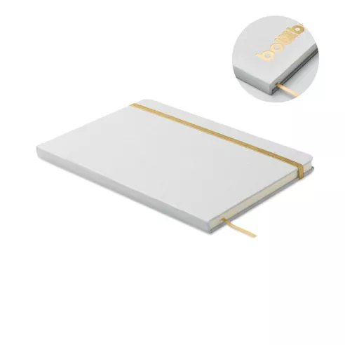 Libreta A5 con tapa de cartón ROUTE WHITE