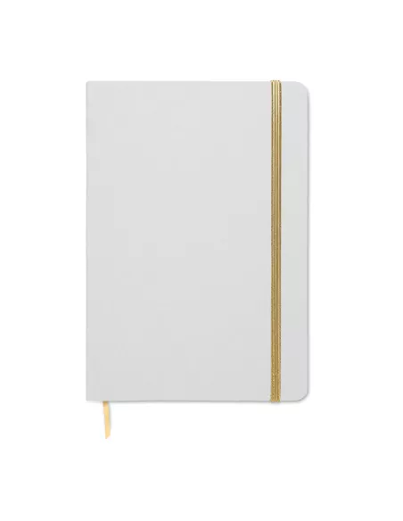 Libreta A5 con tapa de cartón ROUTE WHITE