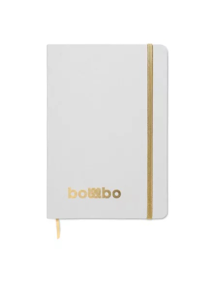 Libreta A5 con tapa de cartón ROUTE WHITE