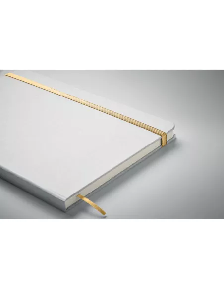Libreta A5 con tapa de cartón ROUTE WHITE