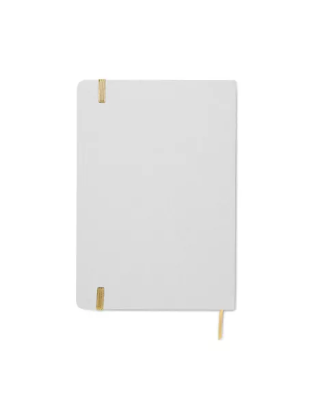 Libreta A5 con tapa de cartón ROUTE WHITE