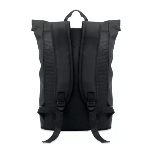 Laptop 15" roll top PU backpack LAPTOSA
