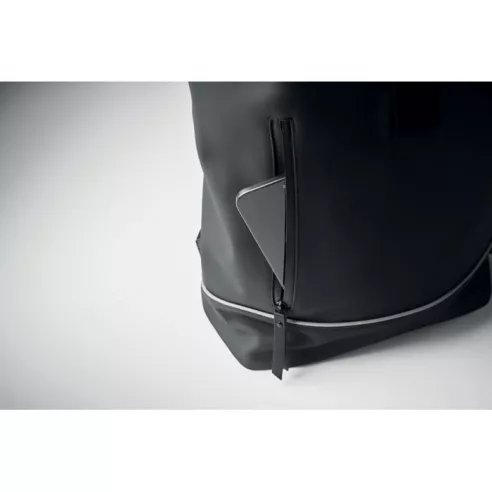 Laptop 15" roll top PU backpack LAPTOSA