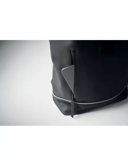 Laptop 15" roll top PU backpack LAPTOSA