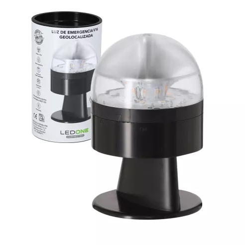 Geolocated and customized V16 emergency light Busby