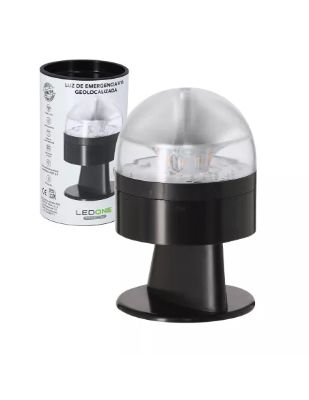 Geolocated and customized V16 emergency light Busby
