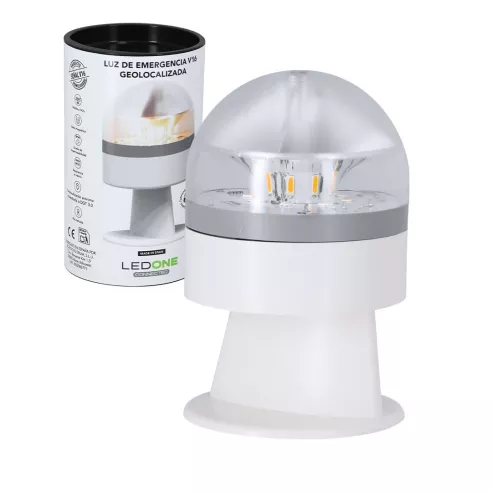 Geolocated and customized V16 emergency light Busby