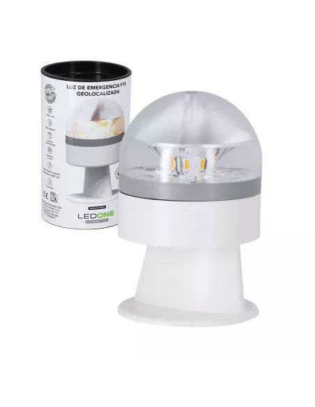 Geolocated and customized V16 emergency light Busby