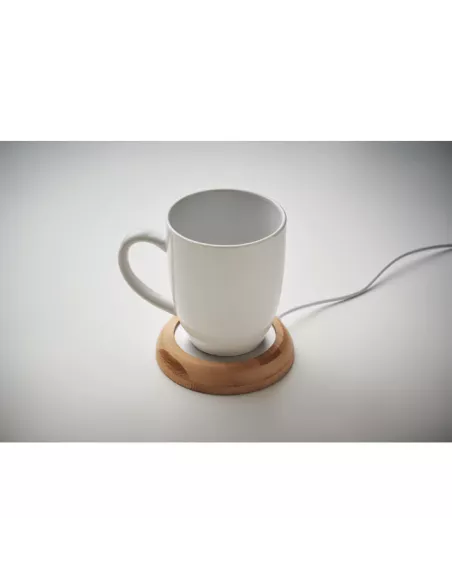 Bamboo mug warmer with USB MUGLET