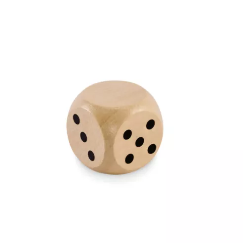 Schima wooden dice 3cm dia DADIN